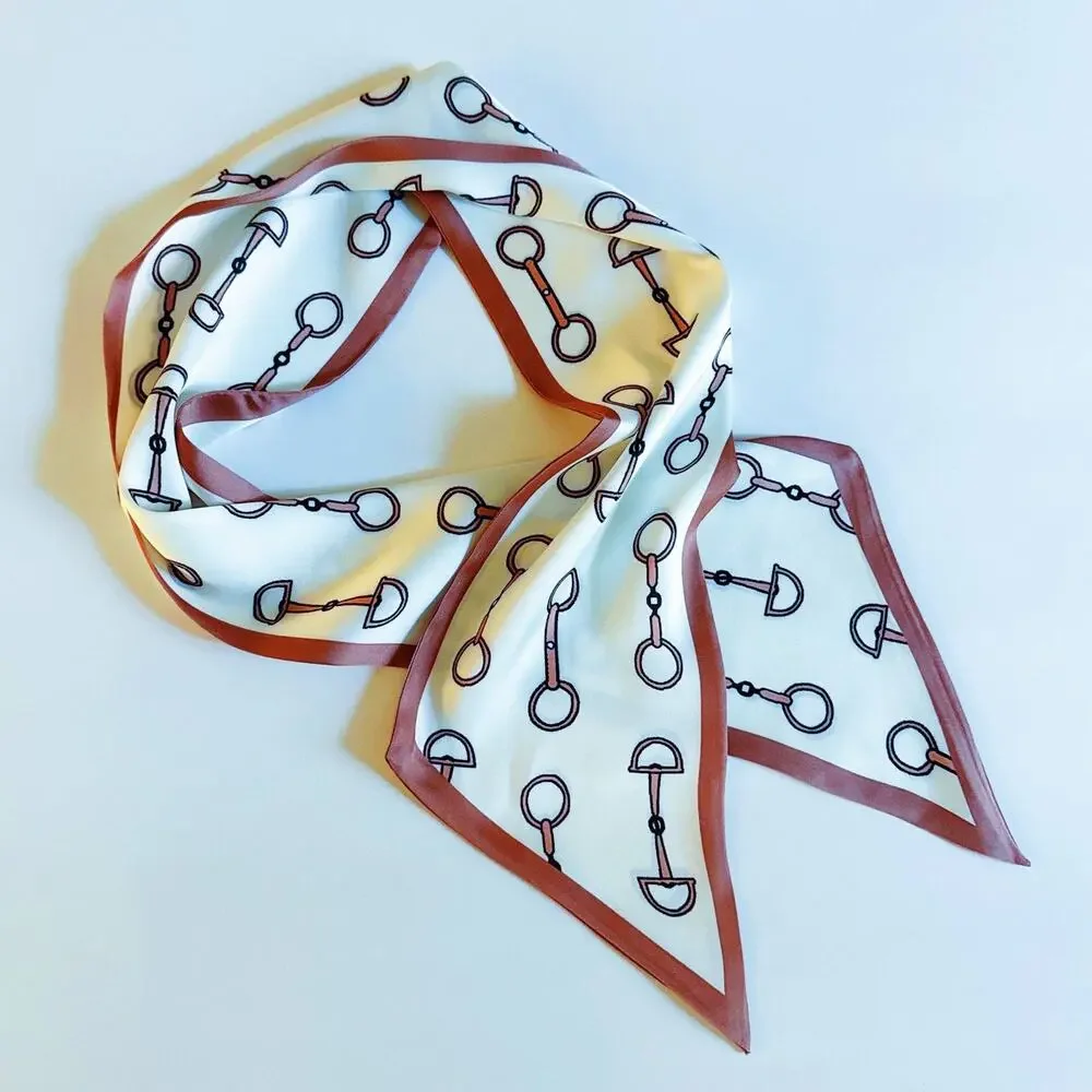 Equestrian Chain Link Border Accent Scarf